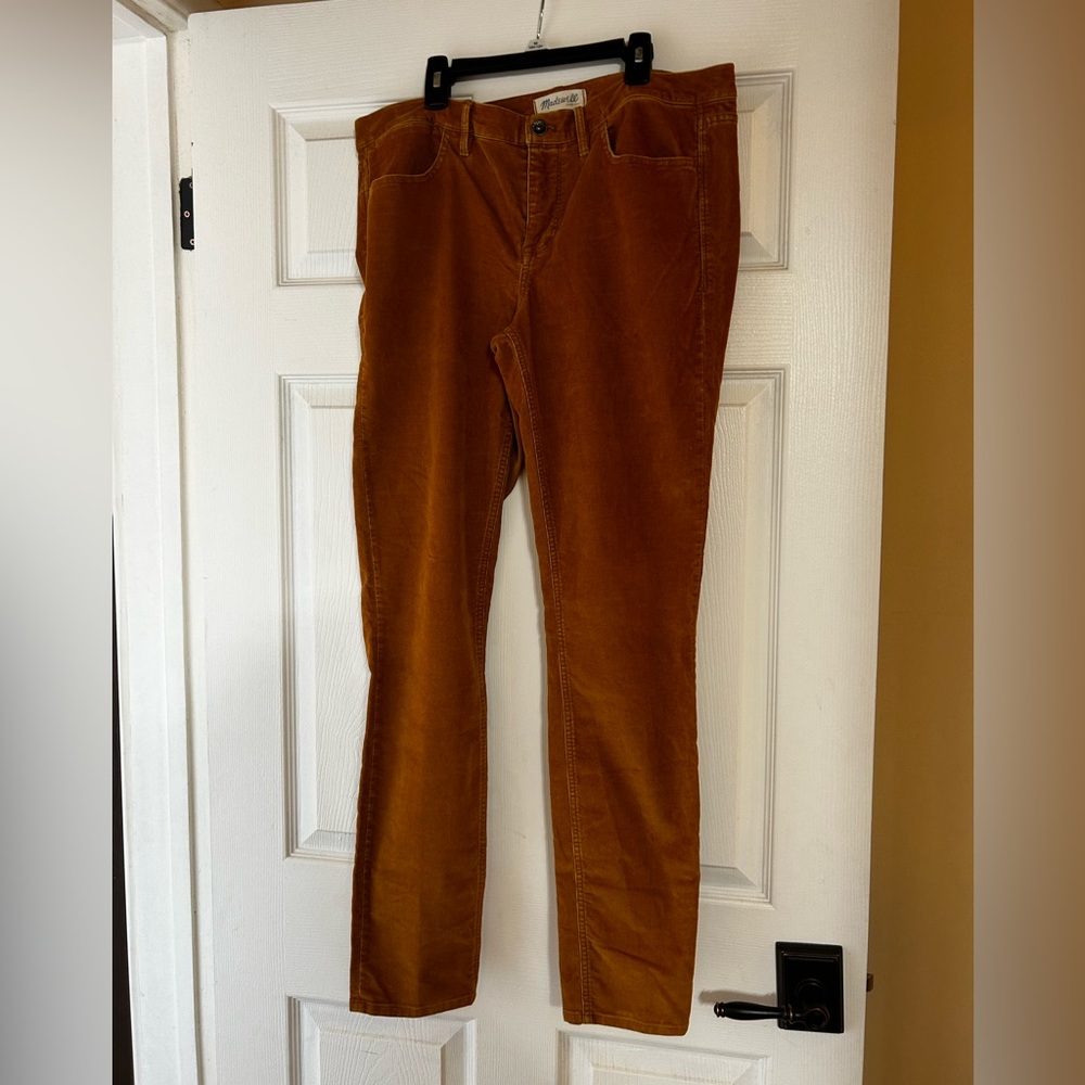 Madewell fine wale corduroy pants 32x32